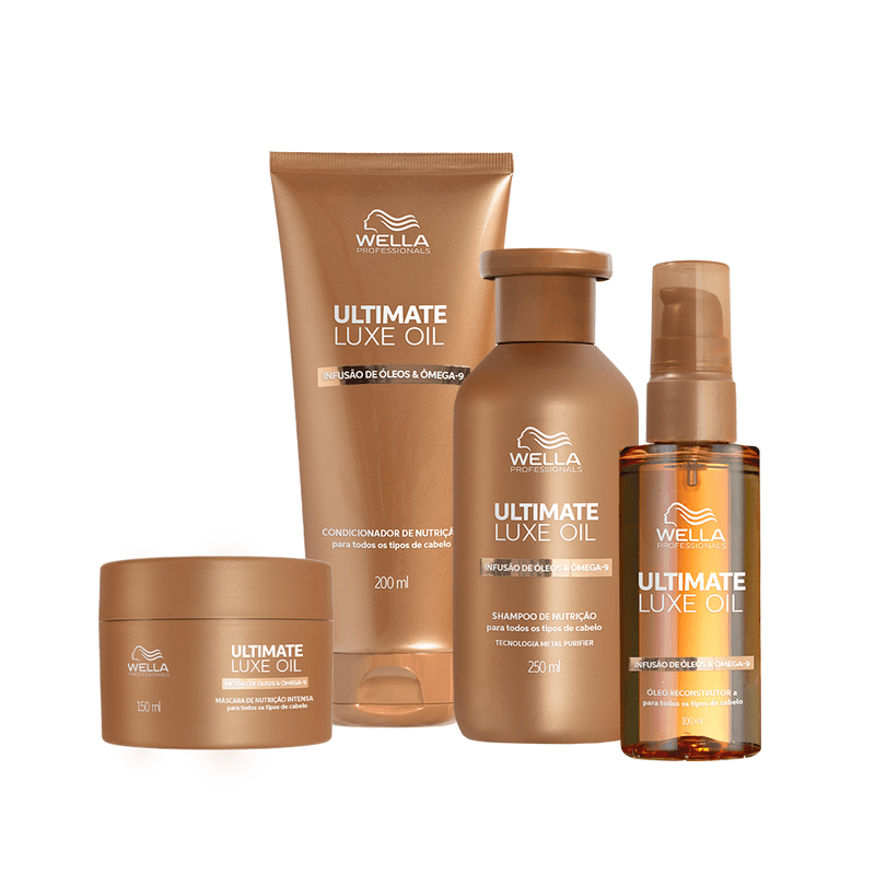 Wella Professionals Kit Completo Ultimate Luxe Oil 4 Produtos