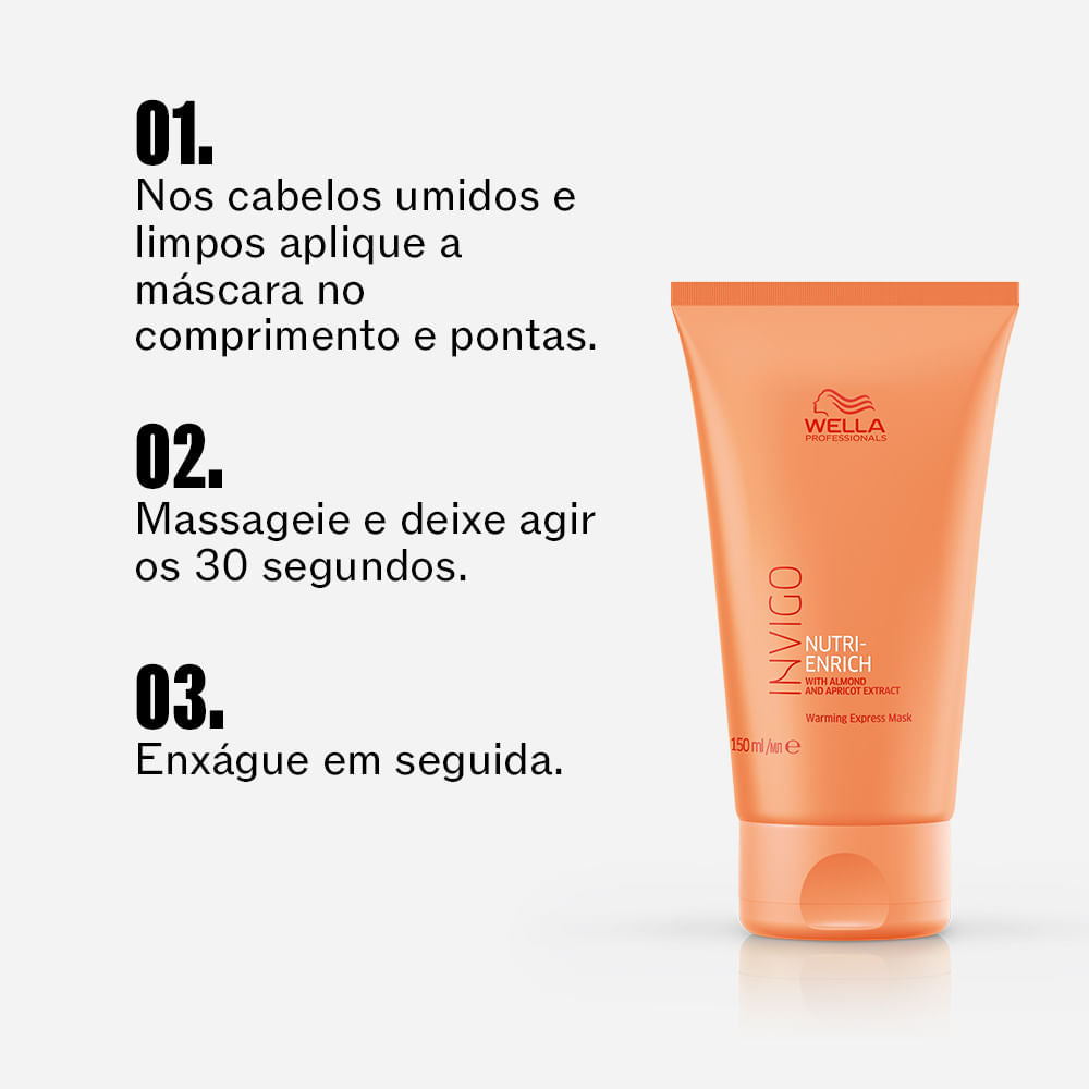 Wella Professionals Invigo Nutri Enrich Warming Express Máscara de Aquecimento 150ml