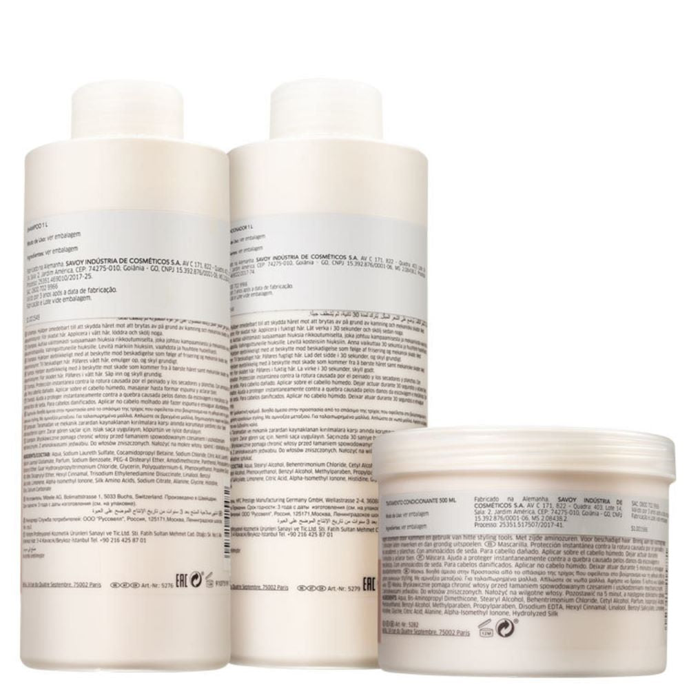 Wella Professionals Kit Fusion Shampoo Condicionador Máscara Reconstrutora Salão