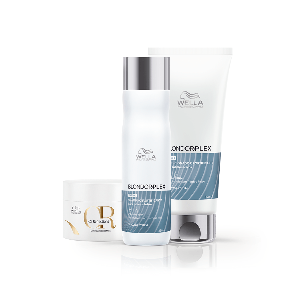 Wella Professionals Kit Blondorplex OR Light Shampoo Condicionador e Máscara