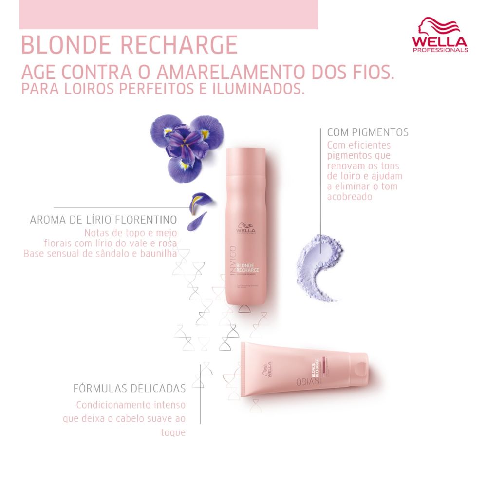 Wella Professionals Invigo Blonde Recharge Kit Shampoo e Condicionador 250ml