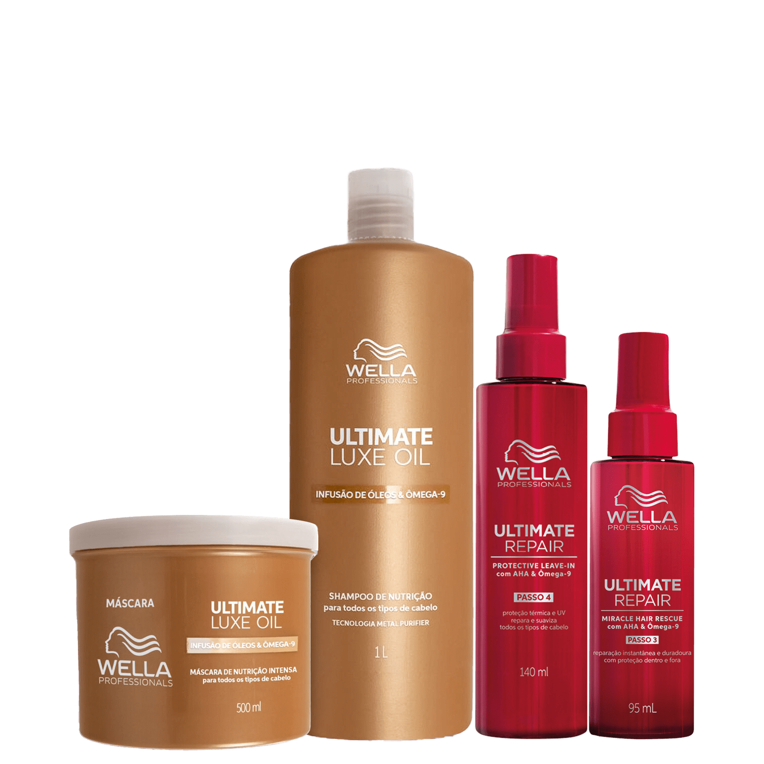 Wella Professionals Kit Ultimate Frizz Control Prestige 4 Produtos
