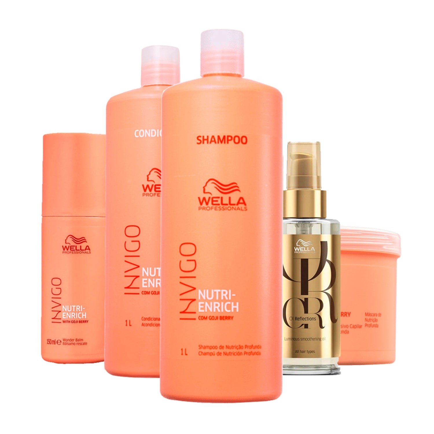Wella Professionals Invigo Nutri-Enrich Kit Salon Care 5 Produtos