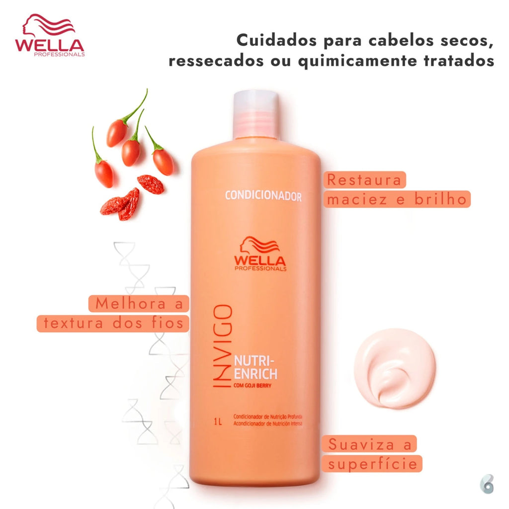 Wella Professionals Invigo Nutri-Enrich & Oil Reflections Kit Tratamento 5 Produtos